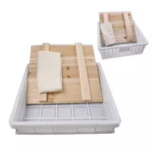 업소용 대형 두부틀 박스 사각 플라스틱 수제 복숭아 압력판 내경 제조기 프레스