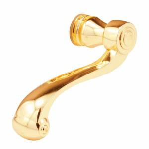 프라임 라인 E 2660 프렌치 콜로니얼 도어 레버 헤비 웨이트 캐스팅 디자인 황동 마감(1세트)