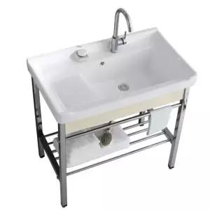 보조 싱크대 세탁실 손빨래 사각 간이 개수대 씽크 이동식 씽크대 하부