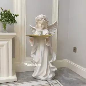 천사 정원장식 아이 조형물 장식 유럽 동상 요정 수지 꾸미기 조각 유럽풍