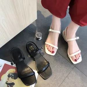 토오픈샌들 스트랩 구두 사각코 여자 여성 샌달 여름 여성샌들 스트랩샌들 끈샌들