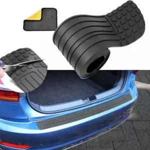 타코펫츠 자동차 리어 범퍼 프로텍터 41 x 3.4 인치 트리밍 가능 긁힘 방지 고무 가드 범용 논슬립 트렁크