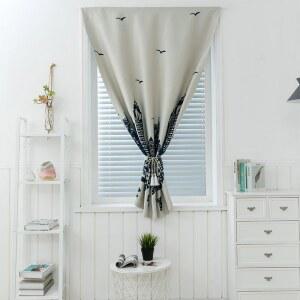 작은창암막커튼 작은방 창문형 나비 창문 주방 작은창 가리개 커튼 코팅 화이트