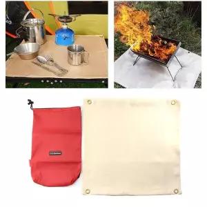 불멍 그릴매트 야외 방염 패드용그물 캠핑장 화로 카라반 숯불 불판
