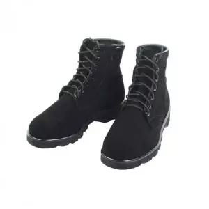 세무 소재 반목 지퍼 남성 워커 부츠 컴포트 슈즈