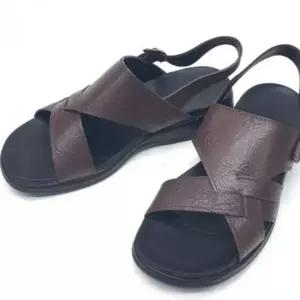 남성용 가죽 슬리퍼 수제화 통기성 쿠션 여름 샌들