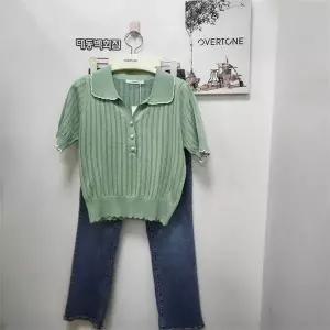 [하프클럽/오버톤]오버톤 DP01 스카시진주카라니트 OBWG711