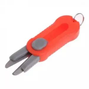 낚시용 안전 미니 가위 합사 절단 주황색 캠핑 쪽가위