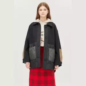 베네통 패딩 블록 하프 코트 (BACT58561) BACT58561JEL