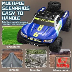 RC카 1:18 오프로드 고속 자동차 원격 제어 등반 차량 쇼트 카드 무선 조종 남자아이 어린이 Kf19