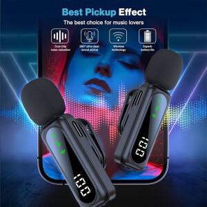 무선 라발리에 마이크 브이로그 인터뷰 회의 소음 제거 기능이 라펠