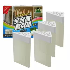 산도깨비 코튼향 탈취제 옷장 향수 장롱 냄새 제거 4개 서랍장 곰팡이