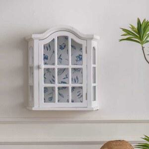 빈티지 미니 키친장 옛날 3겹 5X20X55CM 찬장 그릇장 화이트 카페장 컨트리 조미료