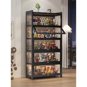 피규어 진열장 레고 장식장 건담 보관함 4칸 투명 화이트 케이스