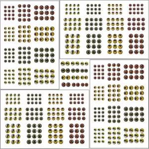 3D/4D 낚시 루어 현실감 넘치는 홀로그램 눈 미끼 만들기 키트 인공 물고기 플라이 타이 스트리머 공예 DIY