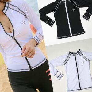 [2개구성] 망사 스티치라인 매쉬패치 슬림핏 실용성 비치웨어 블랙 집업 AEWE2CCC9