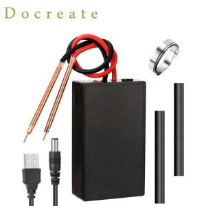 Docreate DIY 6 기어 스폿 용접 휴대용 조절 가능 미니 0. 18650 배터리 스폿 용접기 공작 기계 키트용 12mm