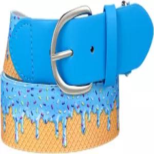 버칸몬스터 아이스크림 드립 야구/소프트볼 벨트 성인/청소년용 조절 가능한 PU 가죽 탄력 허리