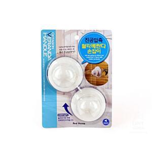 [2개구성] 들 진공 압축 손잡이 베란다 팔각 문핸 흡착식 창문 2P HW33A09D