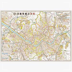 [2개구성] - 인테이러소품 선물 메트로 특별 코팅 도로 여행 우리나라 전도 지도 서울 대한민국 YSW8978D4