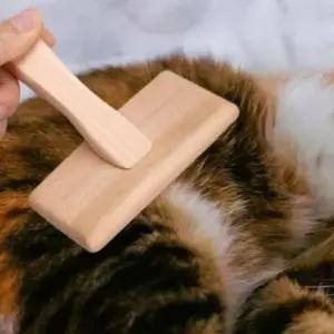 [반려] 애완동물 털관리 우드 빗 고양이 강아지 전용 털빗 반려동물 브러시