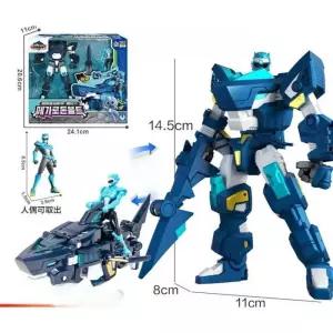 미니특공대 슈퍼다이노 7단 단합체 분노상어 변신