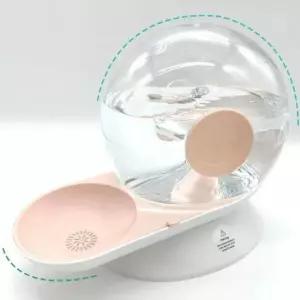 [반려] 반려동물 논슬립 반자동 급수기 달팽이모양 무소음 무진동 대용량 2.8L 오염방지 필터 투명물통