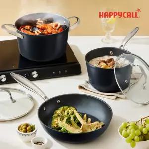 해피콜 풀인덕션 세이브 후라이팬+냄비 3종(5p)세트(28팬+20편수+24곰솥+뚜껑20+뚜껑2