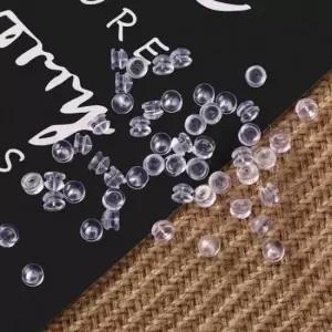 귀걸이뒷침 투명 1000개 6mm 귀걸이뒷마개 귀안뚫는귀걸이 써지컬링귀걸이 웨딩귀찌