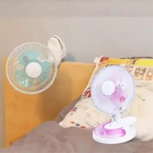 ( )윅스 집게형 미니 탁상용 침대 아이방 클립 선풍기 사무실 책상용 캠핑용_24528608
