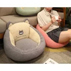 고양이 쿠션 바닥 가정용 카시트 차량용 방석 의자 거실 낮은 홈 공룡 원형