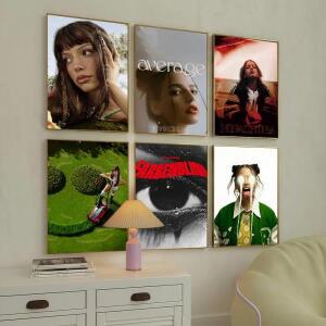 가수 N nina Chuba Ich Lieb 포스터 홈 거실 사무실 바 벽 장식 스티커에 적합