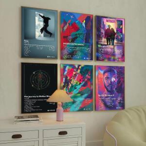 가수 키드 쿠디  포스터 홈 거실 사무실 바 벽 장식 스티커에 적합