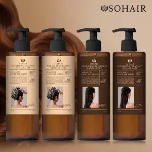 [쏘헤어][쏘헤어] 쏘헤어 아르간 너리싱 탈모 샴푸 1000g  2개 헤어 트리트먼트 1000g 2개