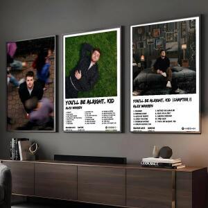 가수 알렉스 워렌 포스터 스티커 벽 예술 인쇄 홈 리빙 침실 바 미적 장식