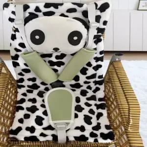 유모차 시트 매트 패드 커버 아기용 대나무 라탄 쿠션 액세서리 유아용 면 하이체어라탄 의자 두꺼운 순면