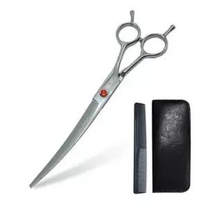 [반려] 펫전용 레드볼트 커브가위 케이스/일자빗포함