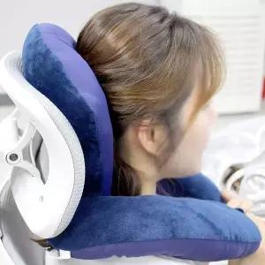 낮잠용 네이비 사무실 목베게 목쿠션