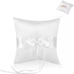 프르디 링 베어러 베개 웨딩 사랑스러운 보크노트 포켓 홀더 결혼식 파티 장식용 반지 (5.91인치)