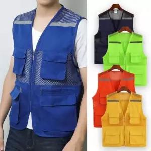 [셀러에이드]여름용 남성 작업 조끼 망사 현장 단체복 행사복