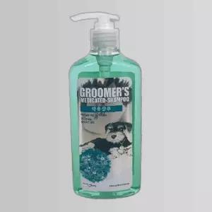 강아지 약용샴푸 400ml 악건성 비듬 곤충 그린티향