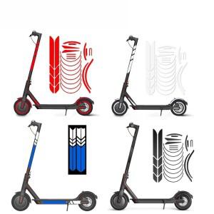 1세트 반사 스티커 휠 데칼 샤오미호환 M365/PRO/PRO 2/Mi3 야간 맥세이프 경고 커버 용 타이어 아플리케