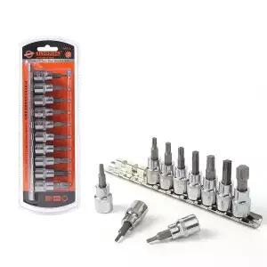 킹퀸 38형 별비트소켓 10종세트 톡스 육각 별복스알