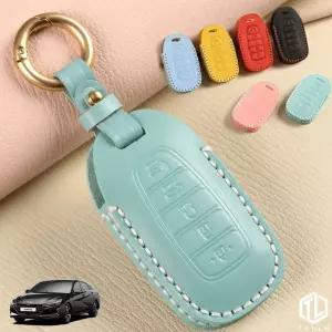 톨른 마카롱 올뉴아반떼 CN7 스마트키케이스 TH-12 가죽 홀더키전용 천연 홀더 홀더세트 차케이스 30대남자