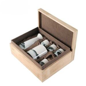 사케도쿠리세트 사케잔 집들이 선물 사케 세트B 만쥬 술을 마네키 무연 일식 벚꽃