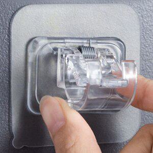 안뚫어고리 압축봉홀더 커튼봉 커튼봉브라켓 2P 못없이커튼