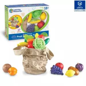 러닝리소스 뉴스프라우츠 음식모형 과일 야채 종합세트 소꿉놀이 시장 주방 요리 소프트