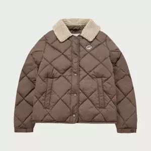 [행텐][행텐] 여성 포레스트 라이트웨이트 퍼 카라 퀼팅 점퍼_163(10540-110-812-69)