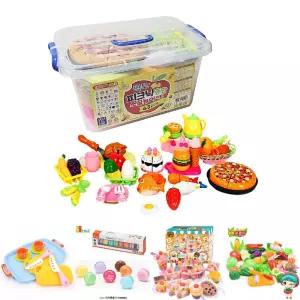 피크닉종합세트/소꿉/놀이/세트/야채/썰기/미니어처/음식/어린이집/교구/역할/장난감/부엌/주방/가게/모형