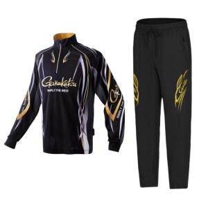 낚시우비 남성용 가마카츠 낚시 의류 얇은 자외선 차단 아이스 실크 긴팔 셔츠 신축성 허리 바지 여름 신상